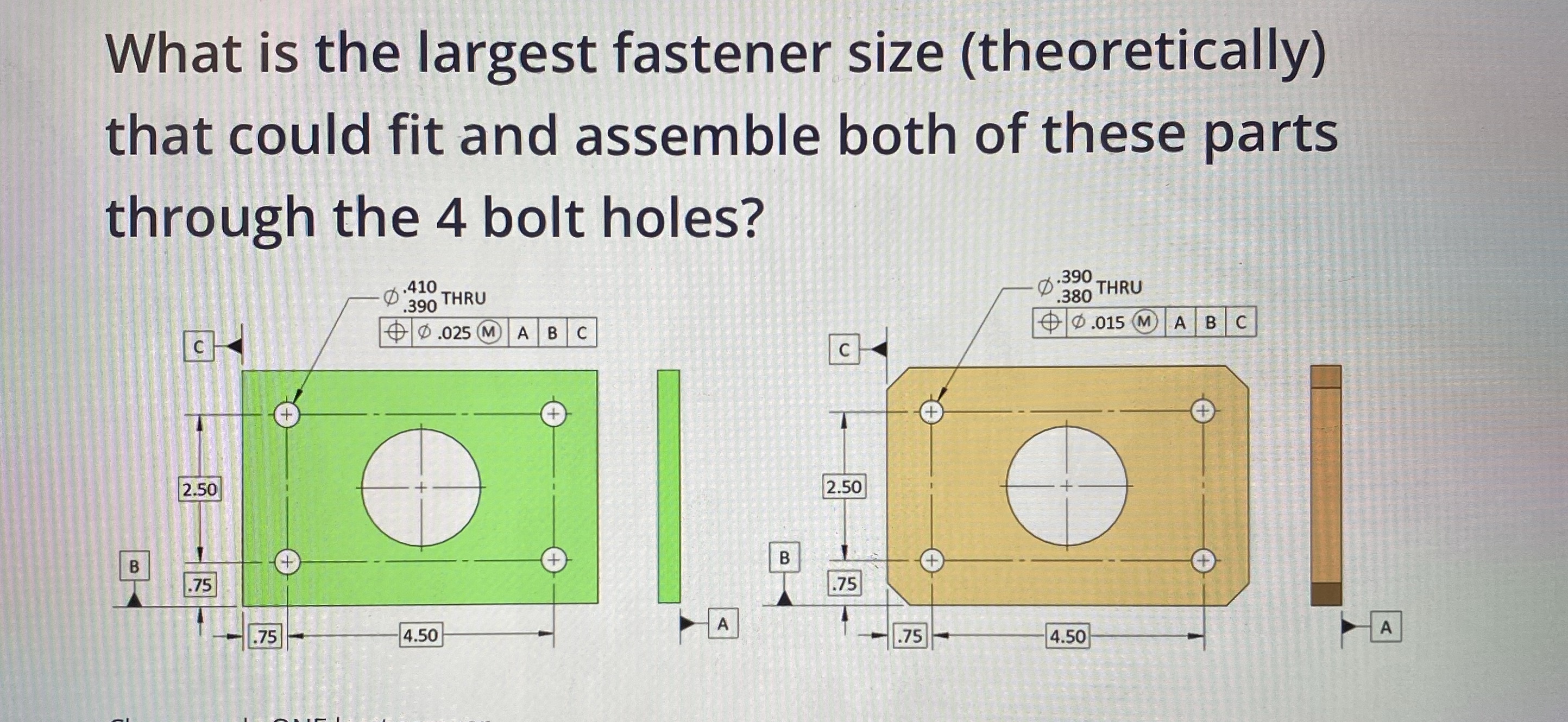 What is the largest fastener size ( theoretically