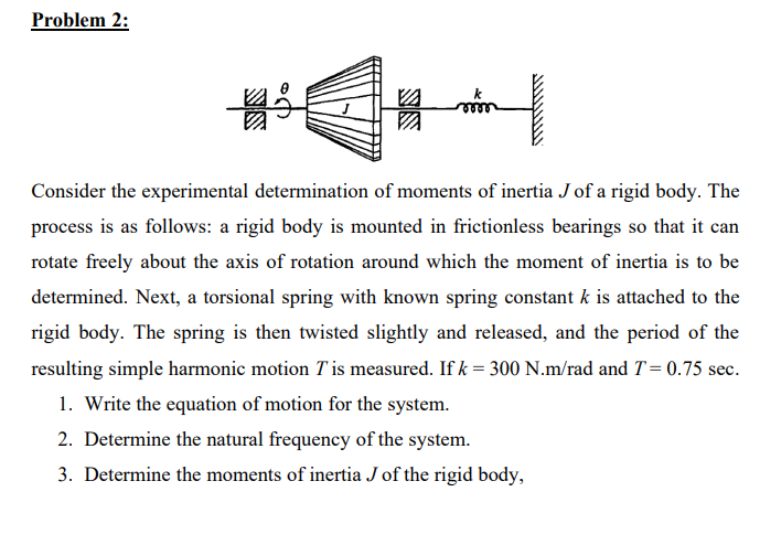 Problem 2 : Consider the experimental