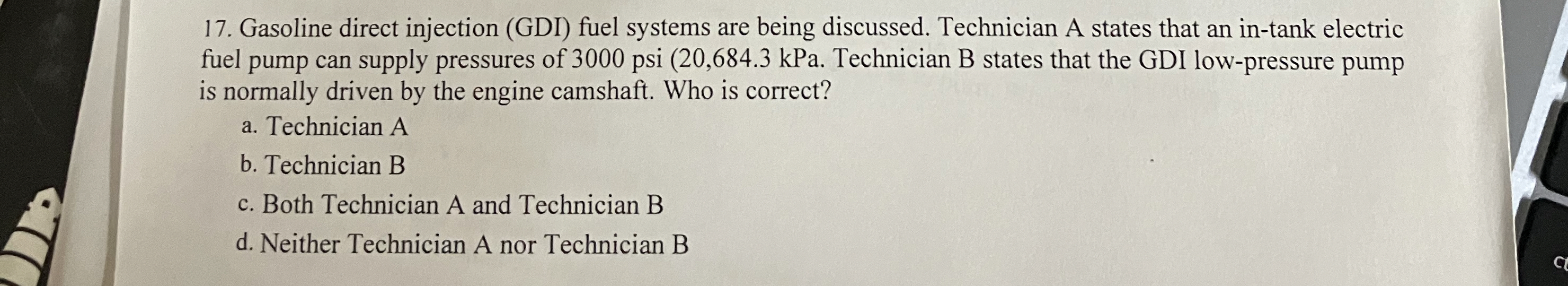 Gasoline direct injection ( GDI ) fuel systems