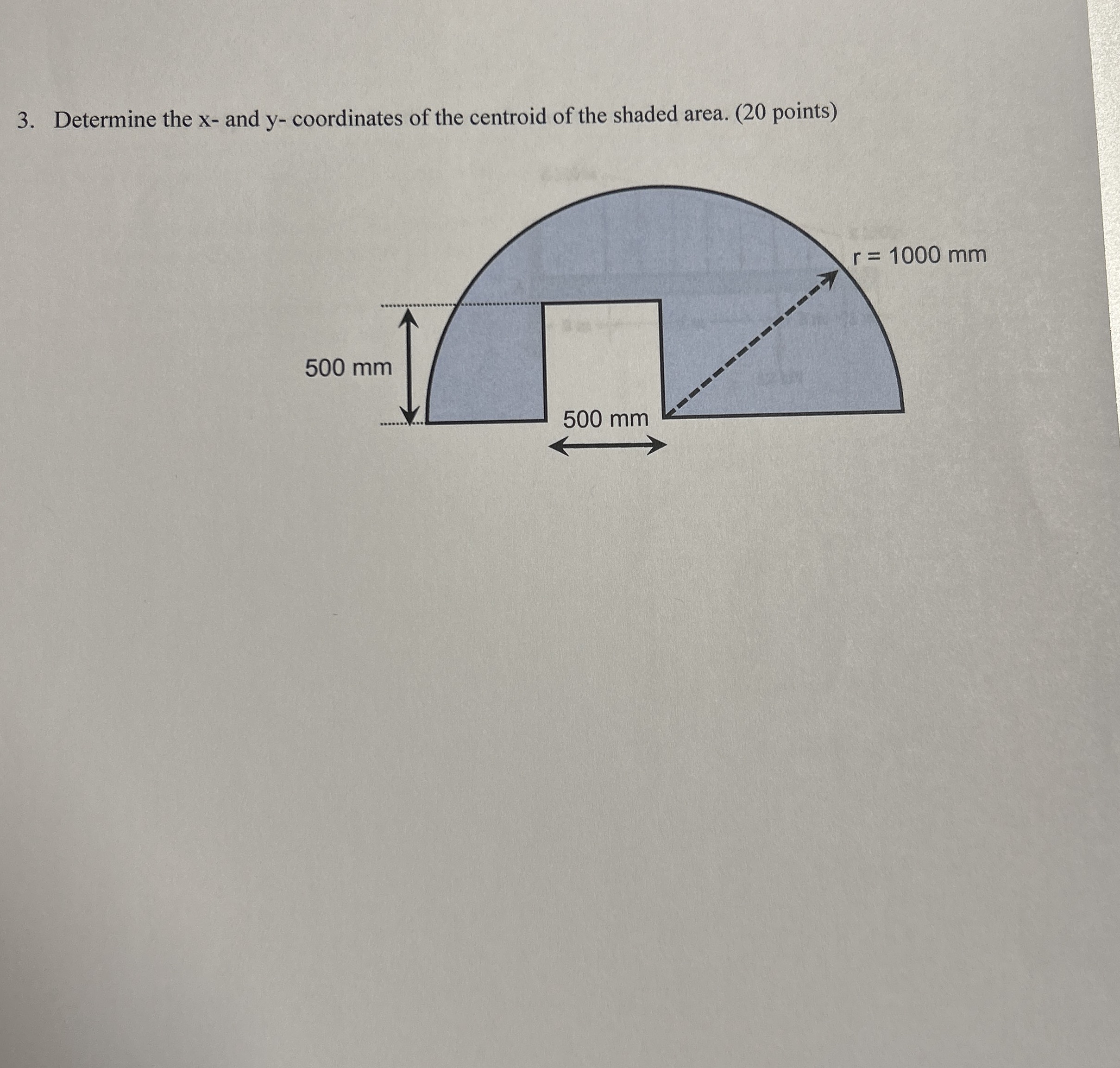Determine the x - and y - coordinates of the