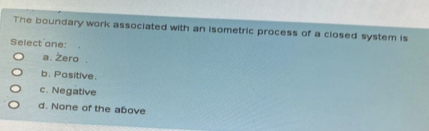 The boundary work associated with an isometric