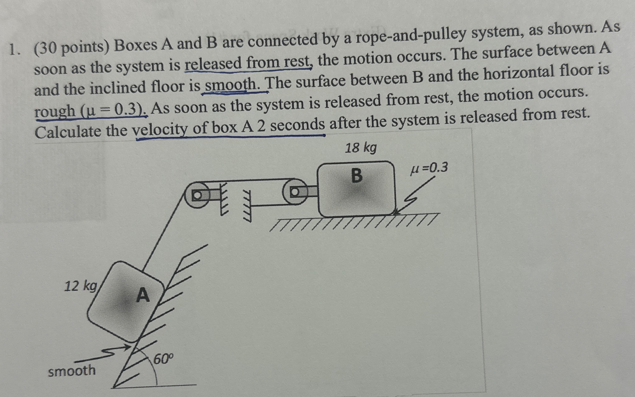 ask expert ( 3 0 points ) Boxes A and B are