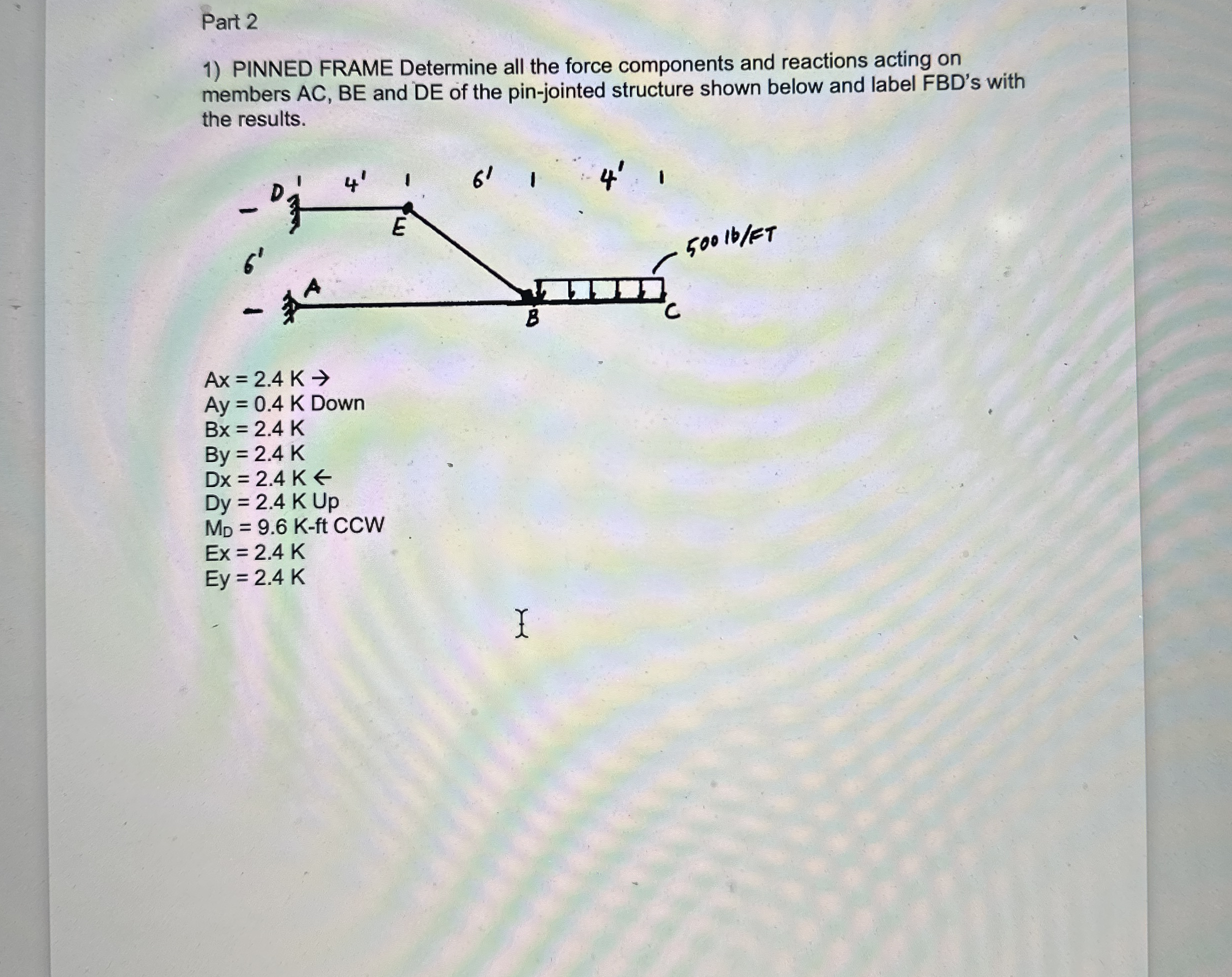 Part 2 PLEASE HELP WHILE SHOWING YOUR WORK!!!!