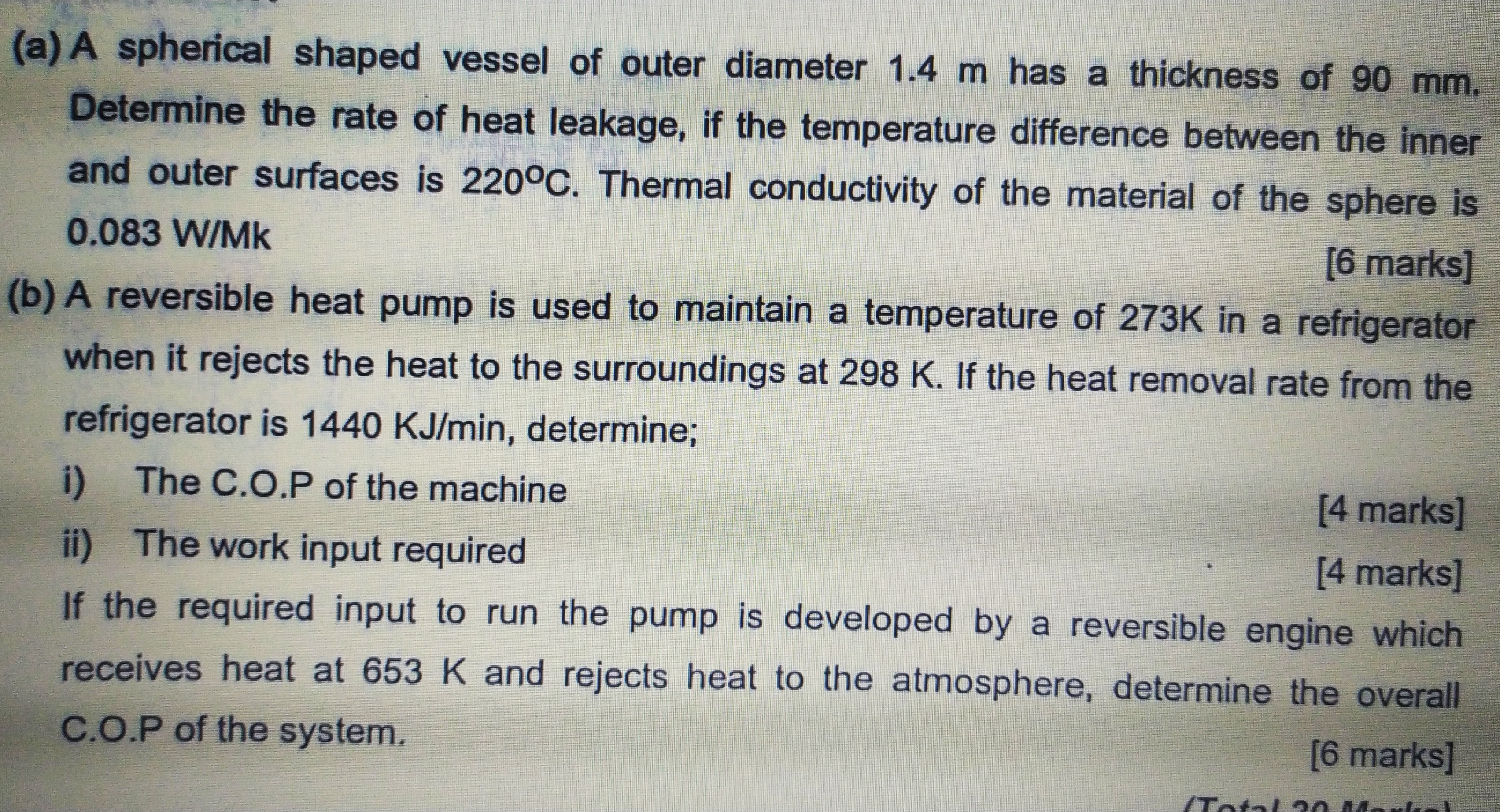 ( a ) A spherical shaped vessel of outer diameter