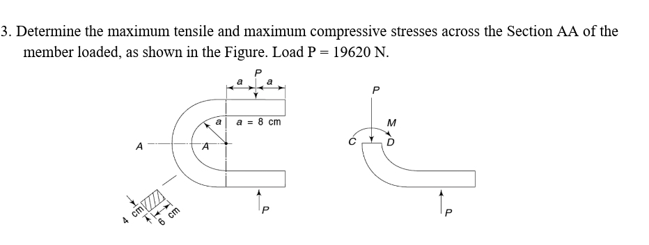 Determine the maximum tensile and maximum