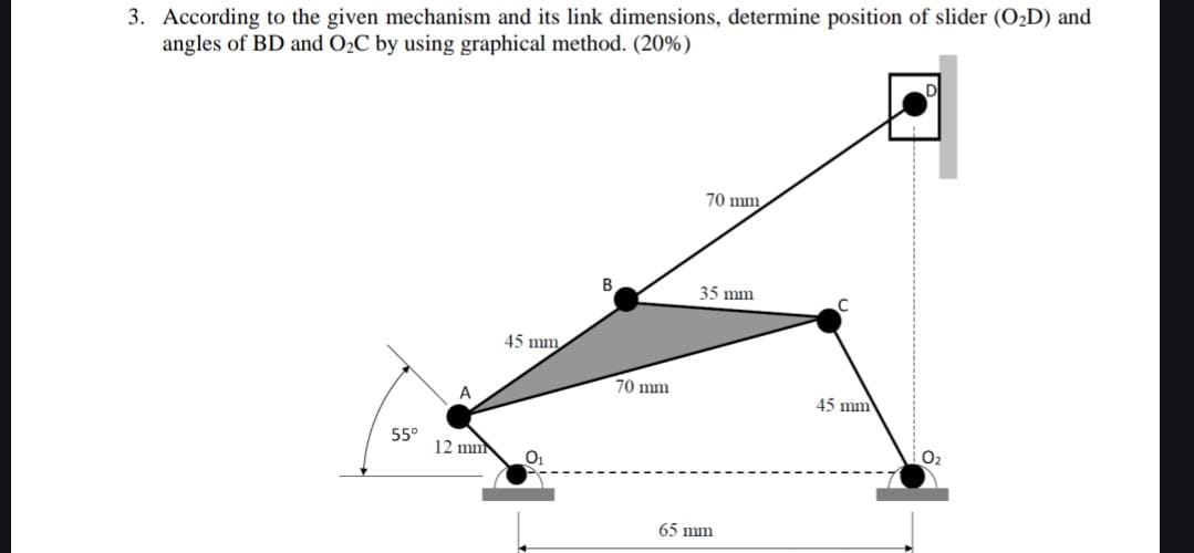 According to the given mechanism and its link