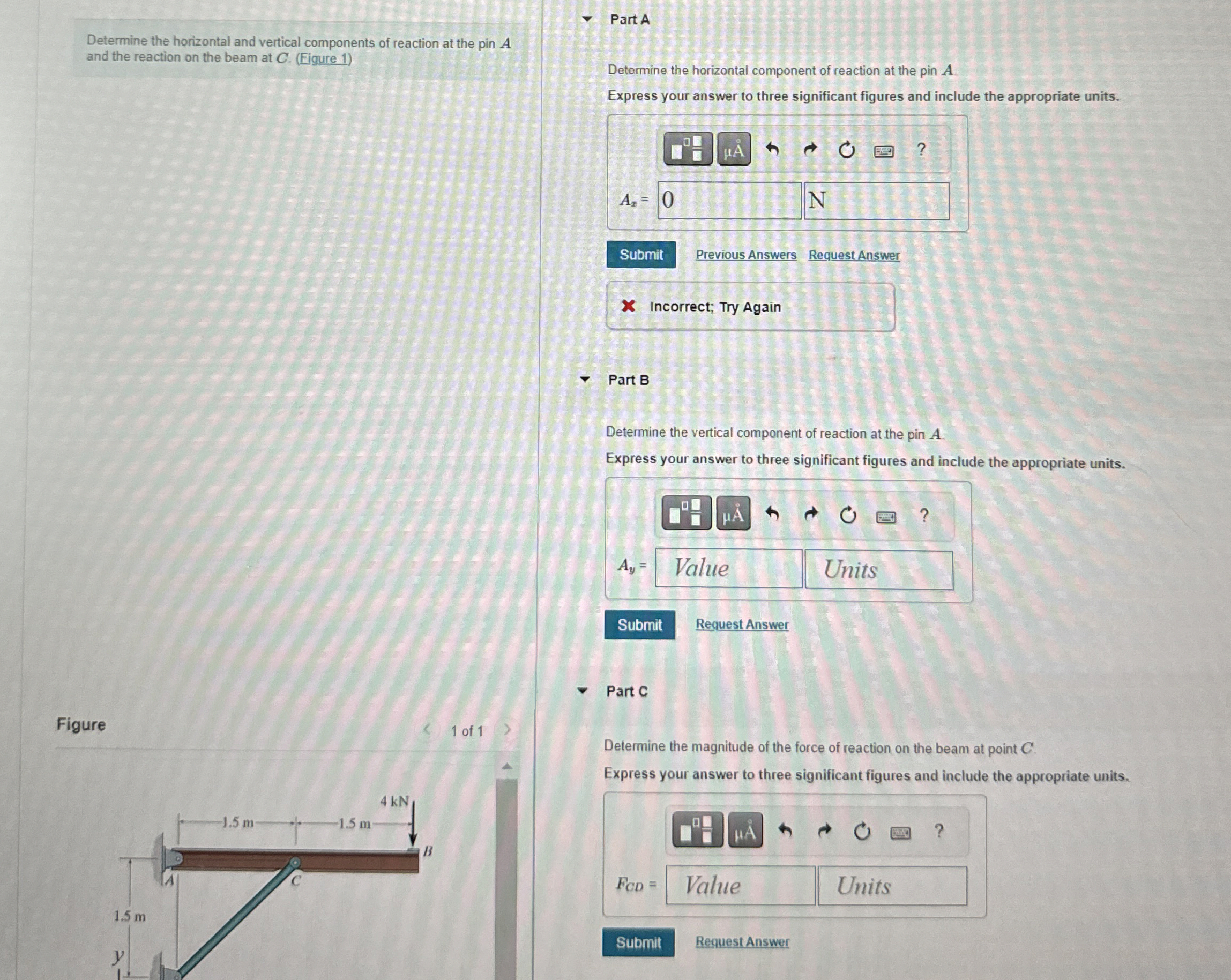 Determine the horizontal and vertical components