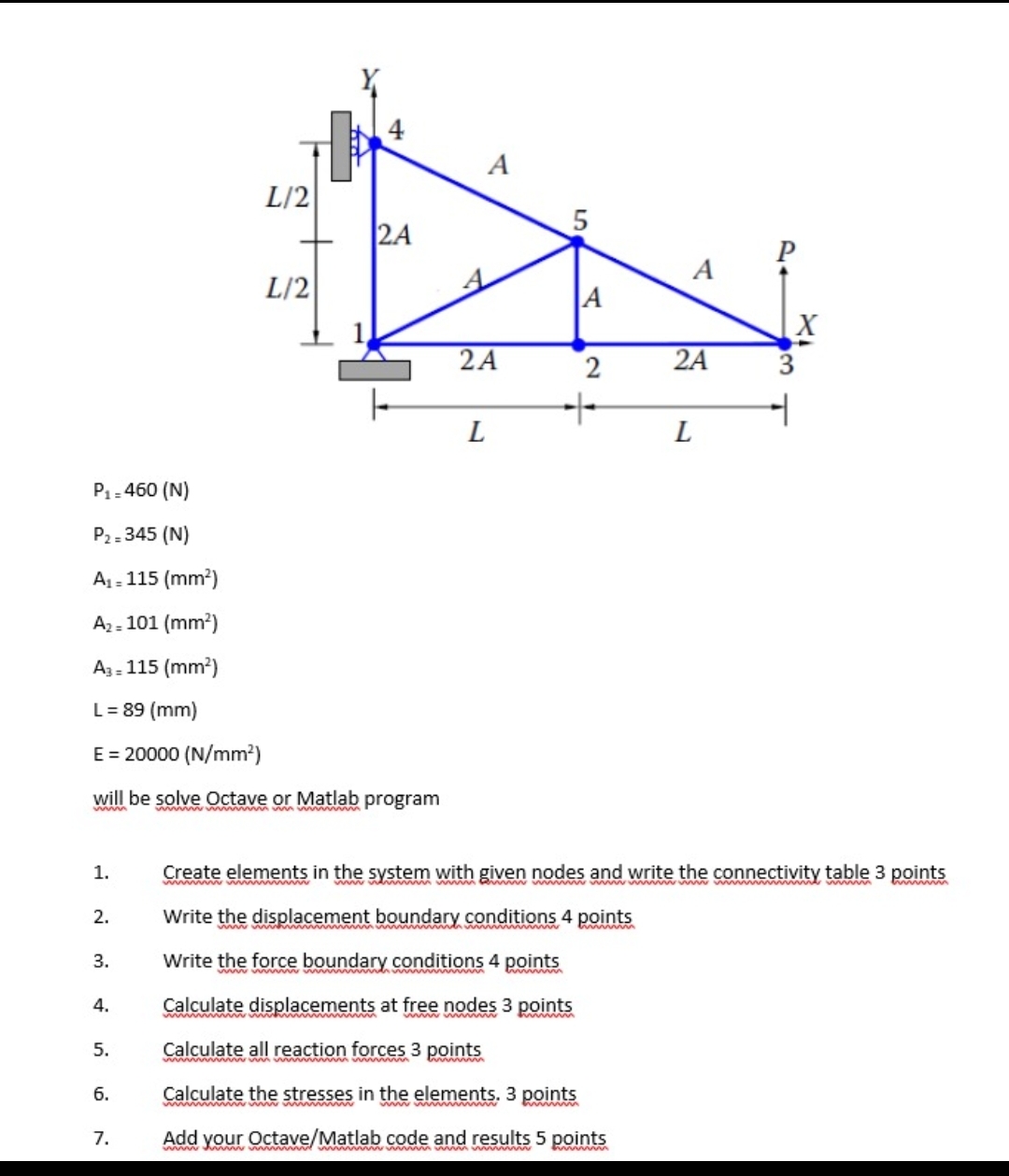 P 1 = 4 6 0 ( N ) P 2 = 3 4 5 ( N ) A 1 = 1 1 5 (
