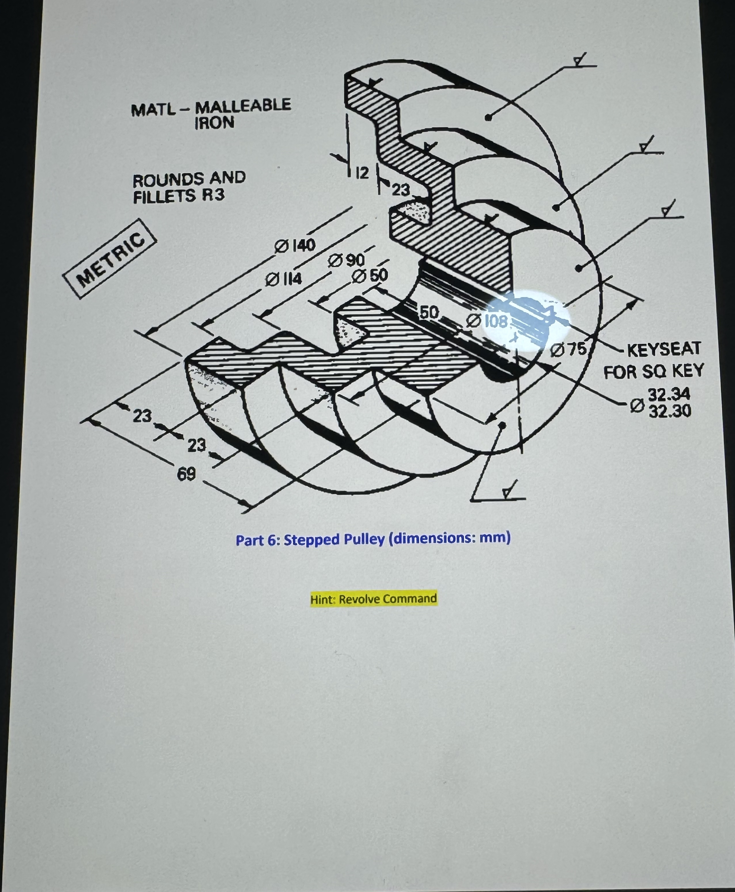 Hint: Revolve Comman Solidwork