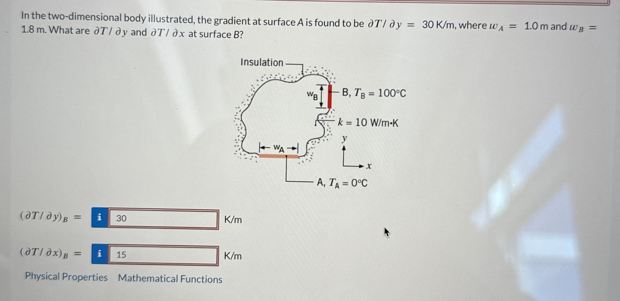 In the two - dimensional body illustrated, the