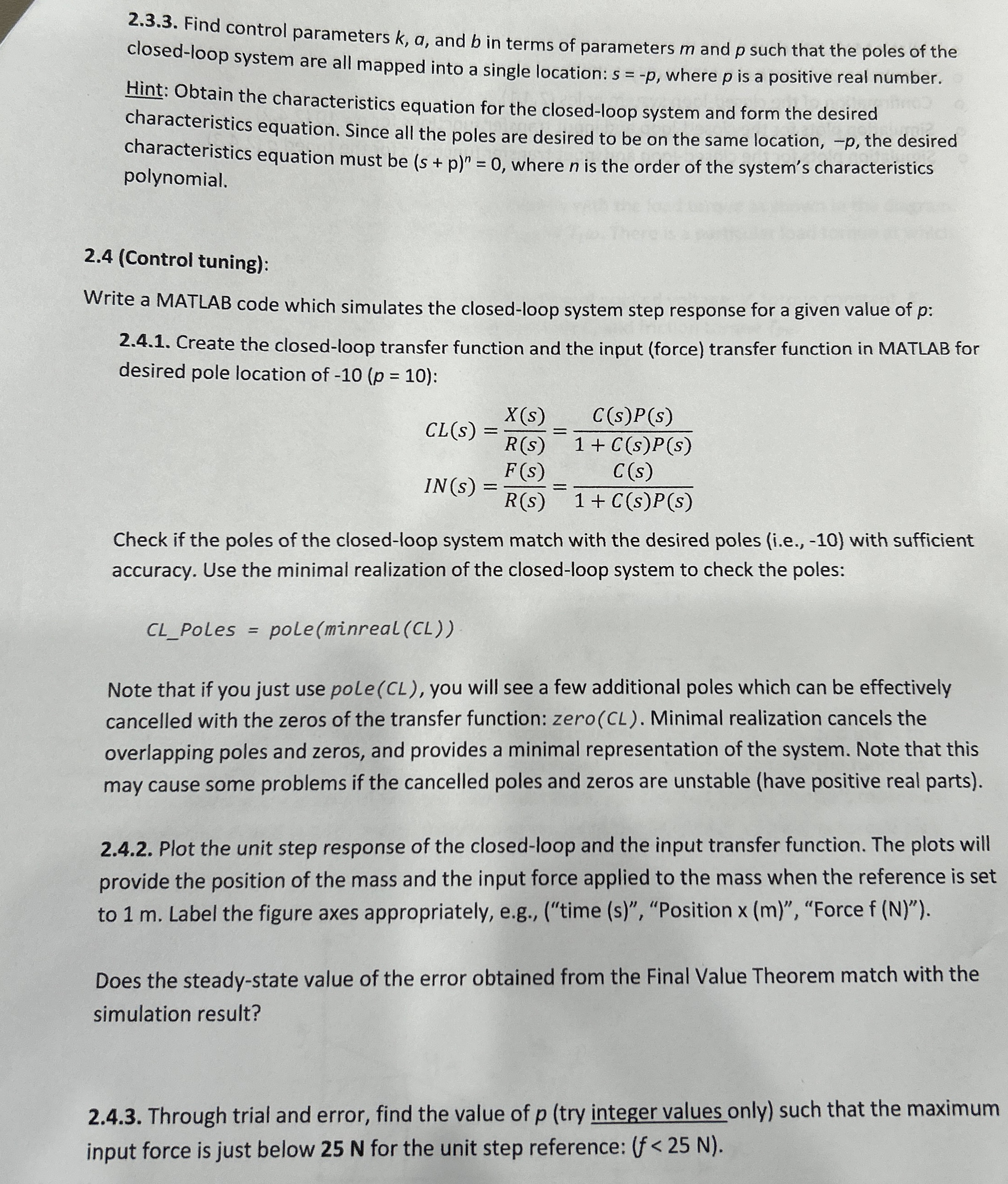Problem 2 . For the system shown in the figure: 2