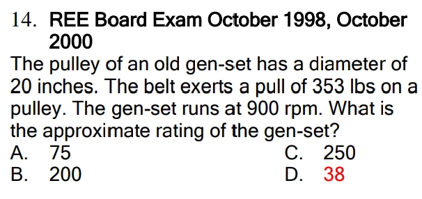1 4 . REE Board Exam October 1 9 9 8 , October 2