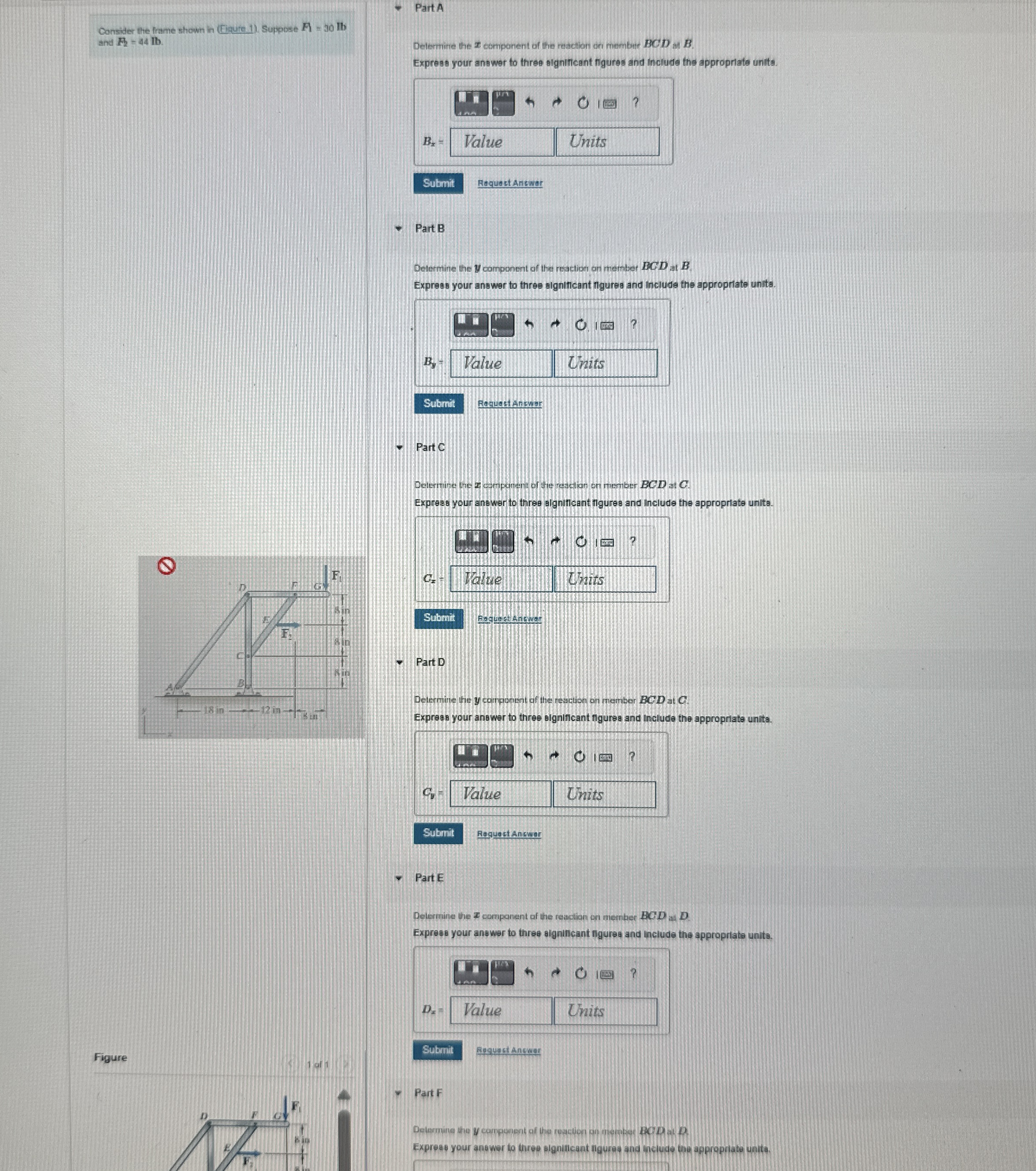 Consider the frame shown in ( Eirura 1 ) Suppose