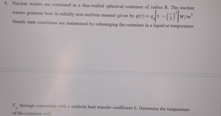 Nuclear wastes are contained in a thin - walled
