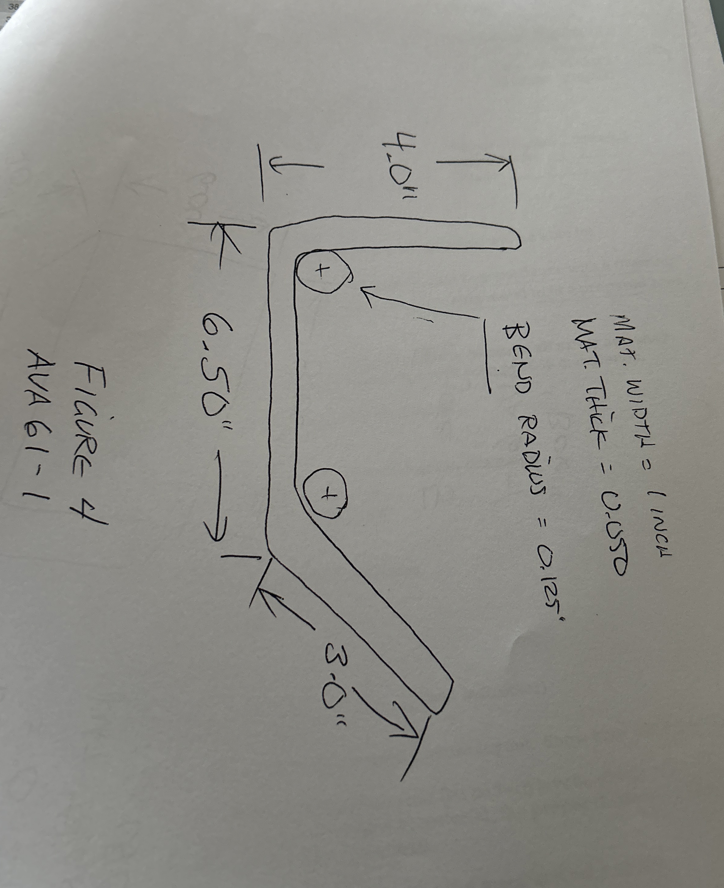 Using drawing # 4 , develop a flat pattern