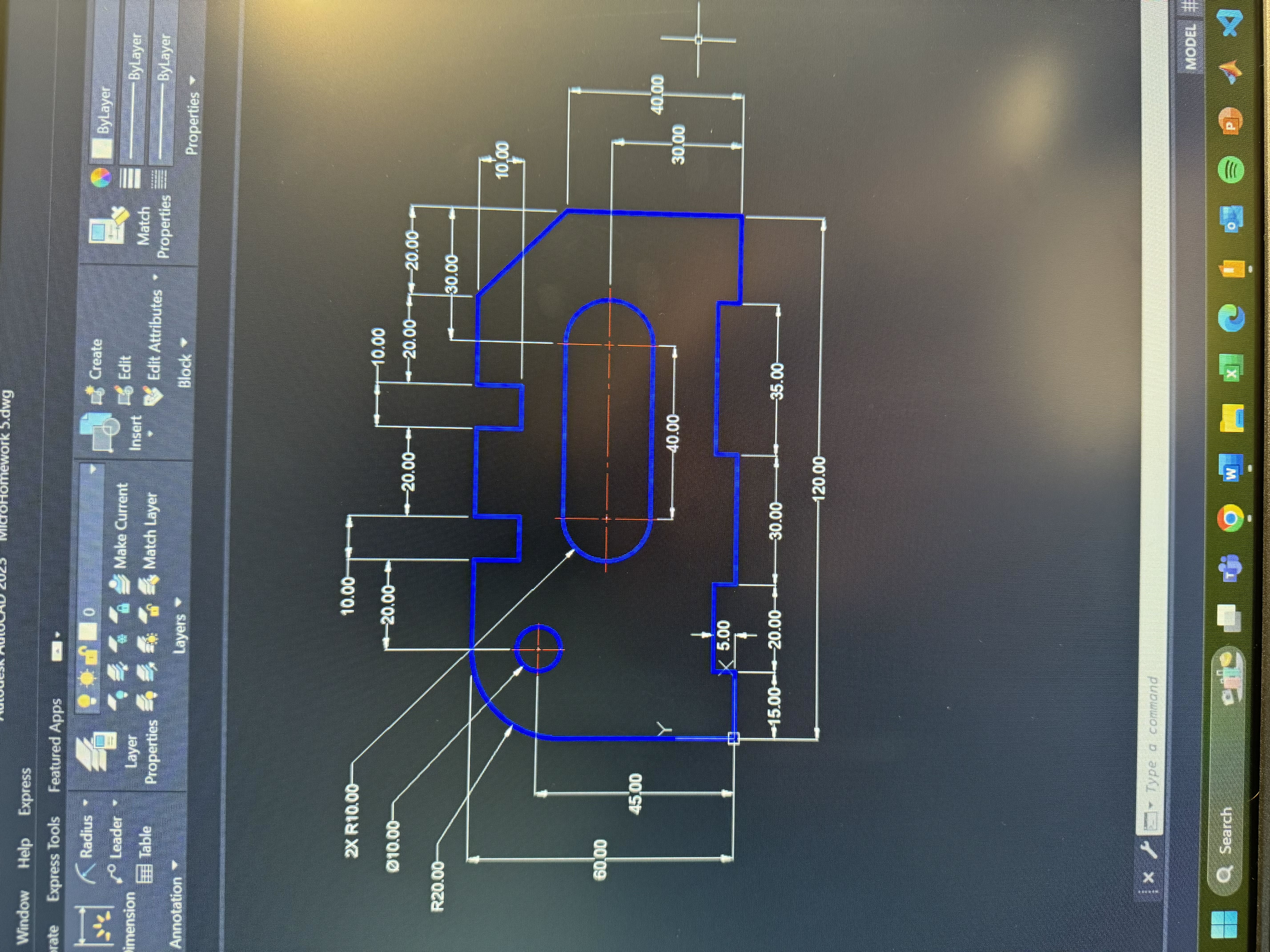 The object of this assignment is to dimension the