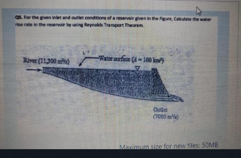 QS . For the given inlet and outlet conditions of