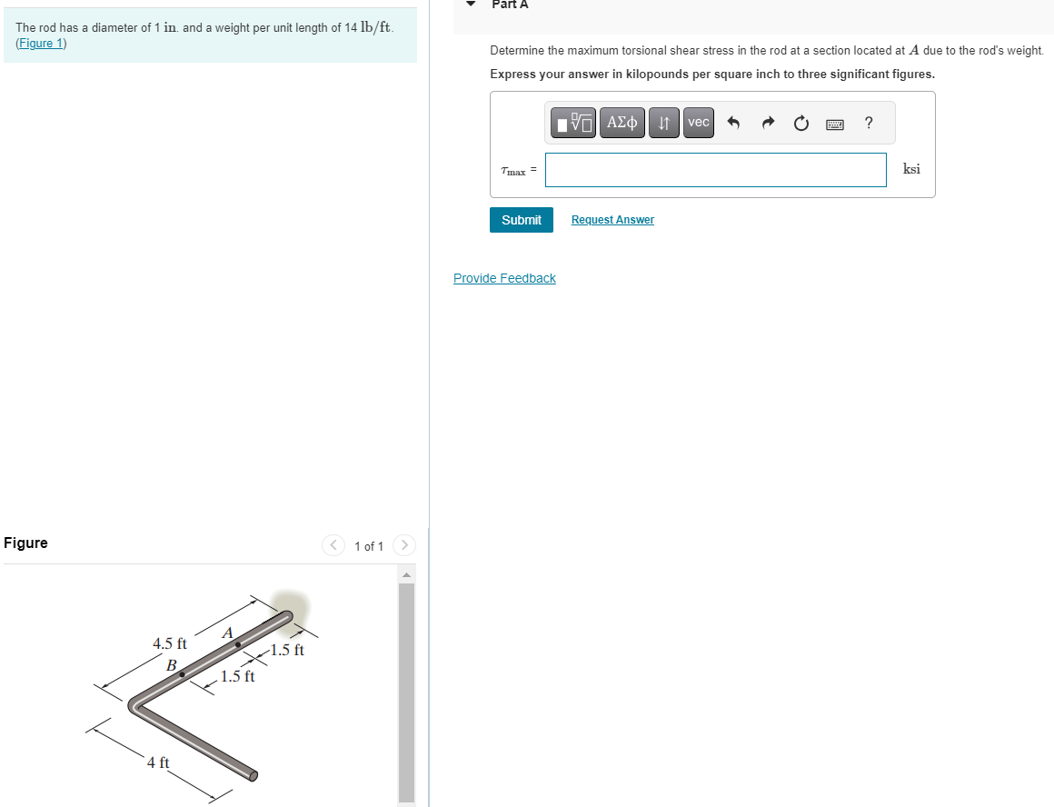 Determine the maximum torsional shear stress in