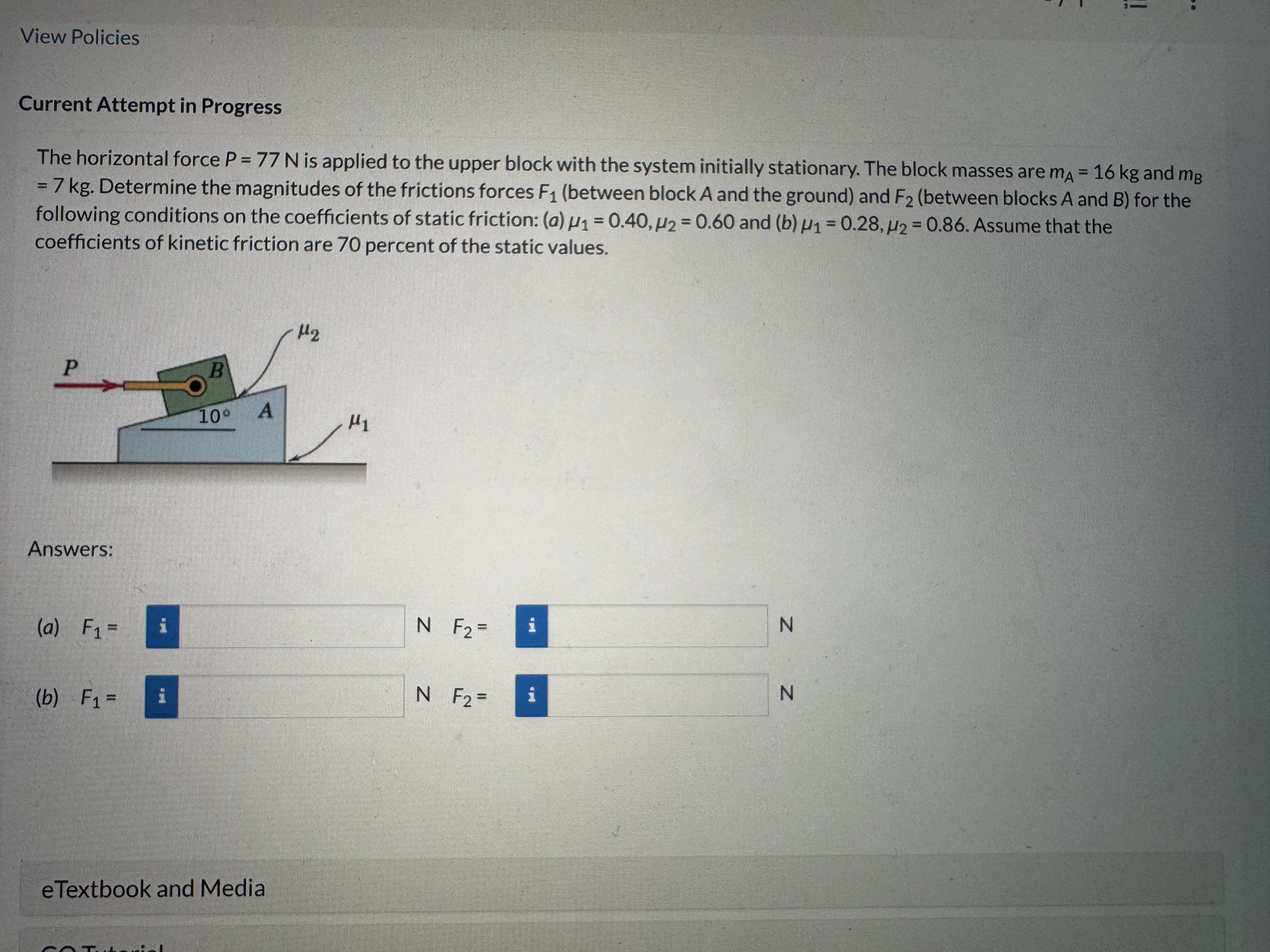 Current Attempt in Progress The horizontal force
