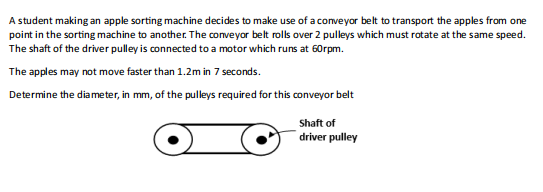 A student making an apple sorting machine decides