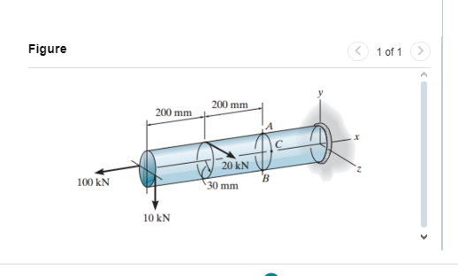 Figure 1 of 1 Determine the state of stress at