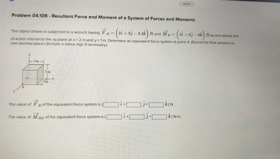 Sanad Problem 0 4 . 1 0 6 - Resultant Force and