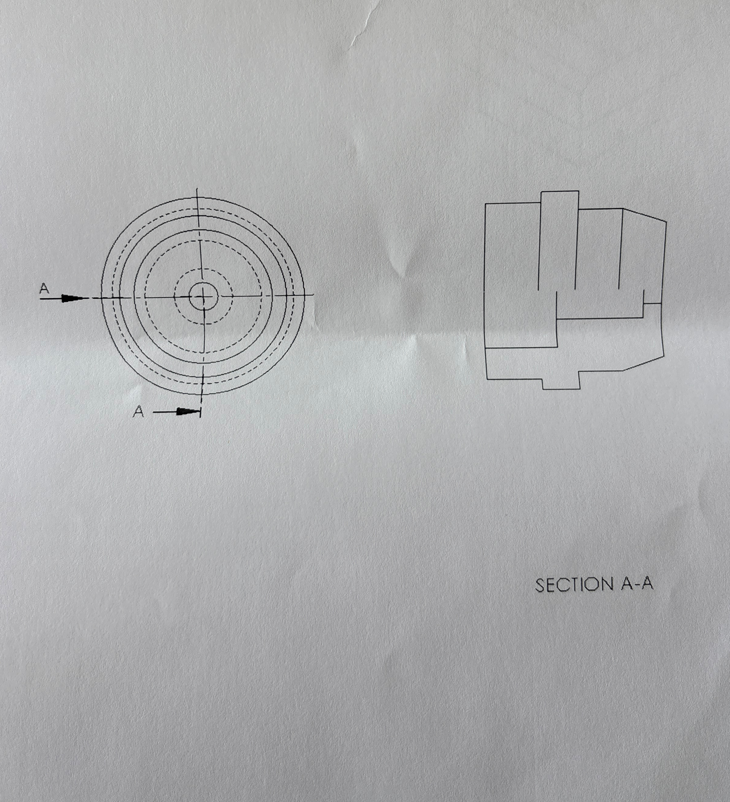 Complete the cut and measure the detail. The