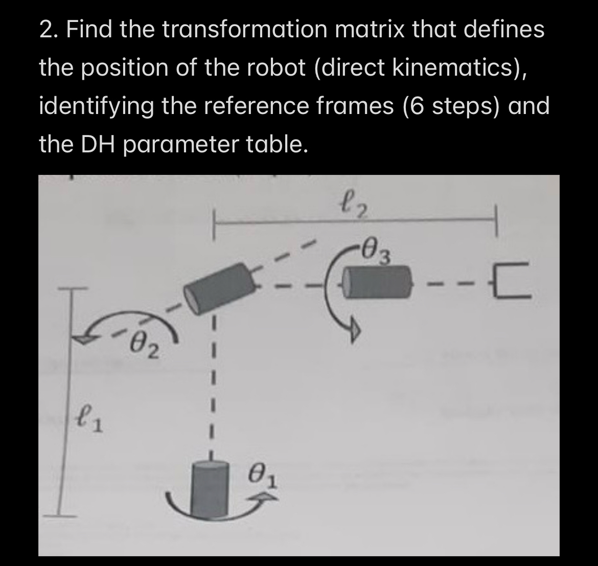 Find the transformation matrix that defines the