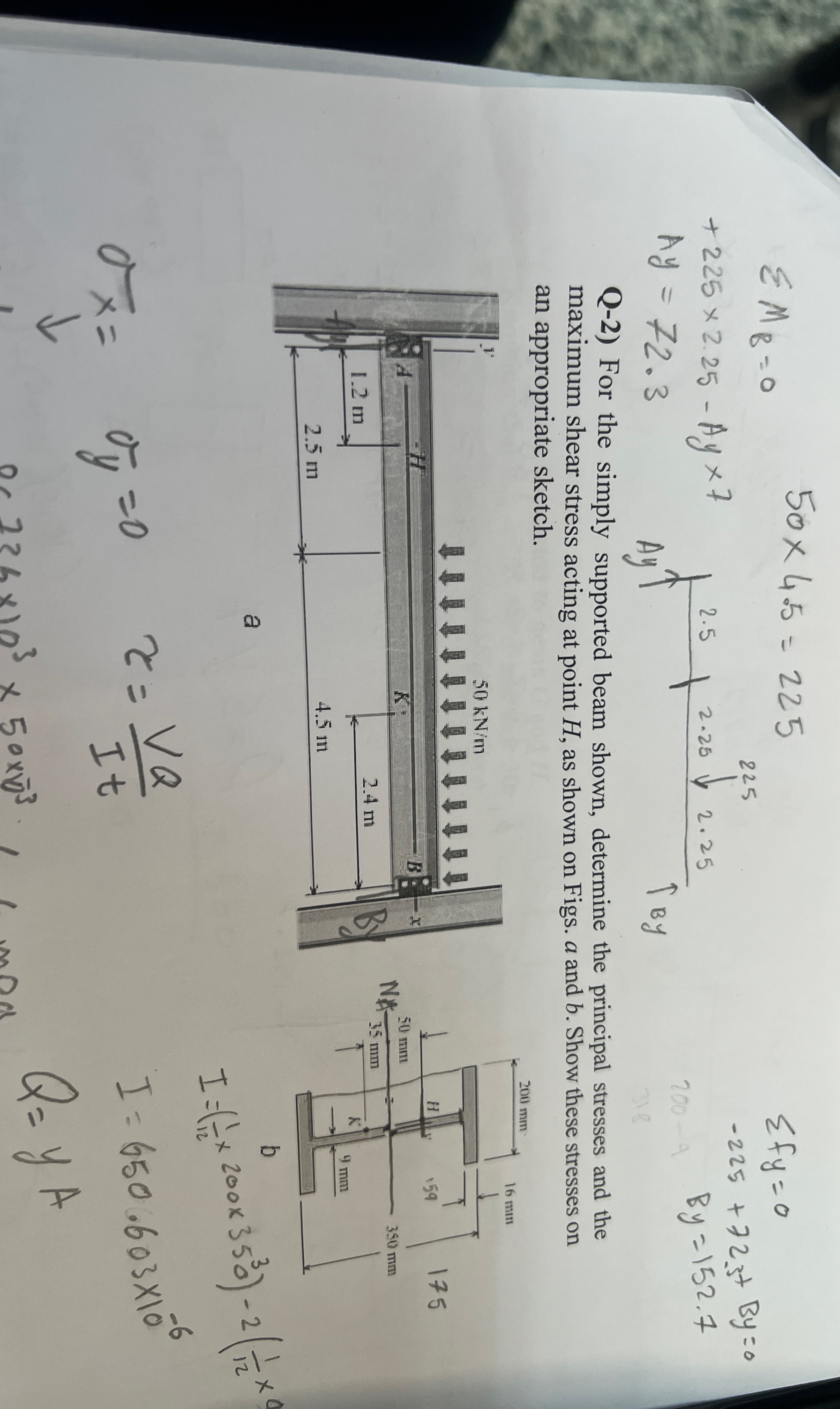? ? f y = 0 - 2 2 5 + 7 2 . 3 + B y = 0 B y = 1 5