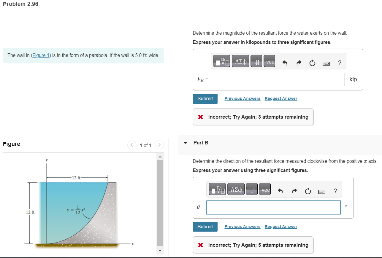 Problem 2 . 9 6 The wall in ( Figure 1 ) is in
