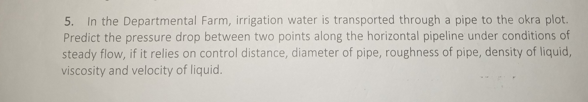 In the Departmental Farm, irrigation water is