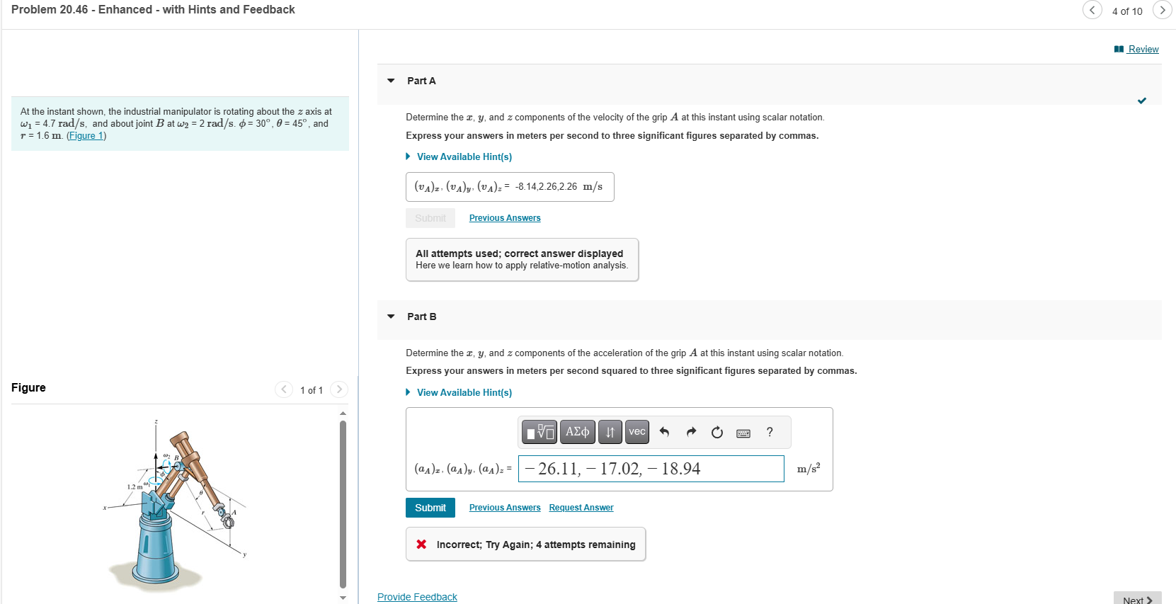 Problem 2 0 . 4 6 - Enhanced - with Hints and