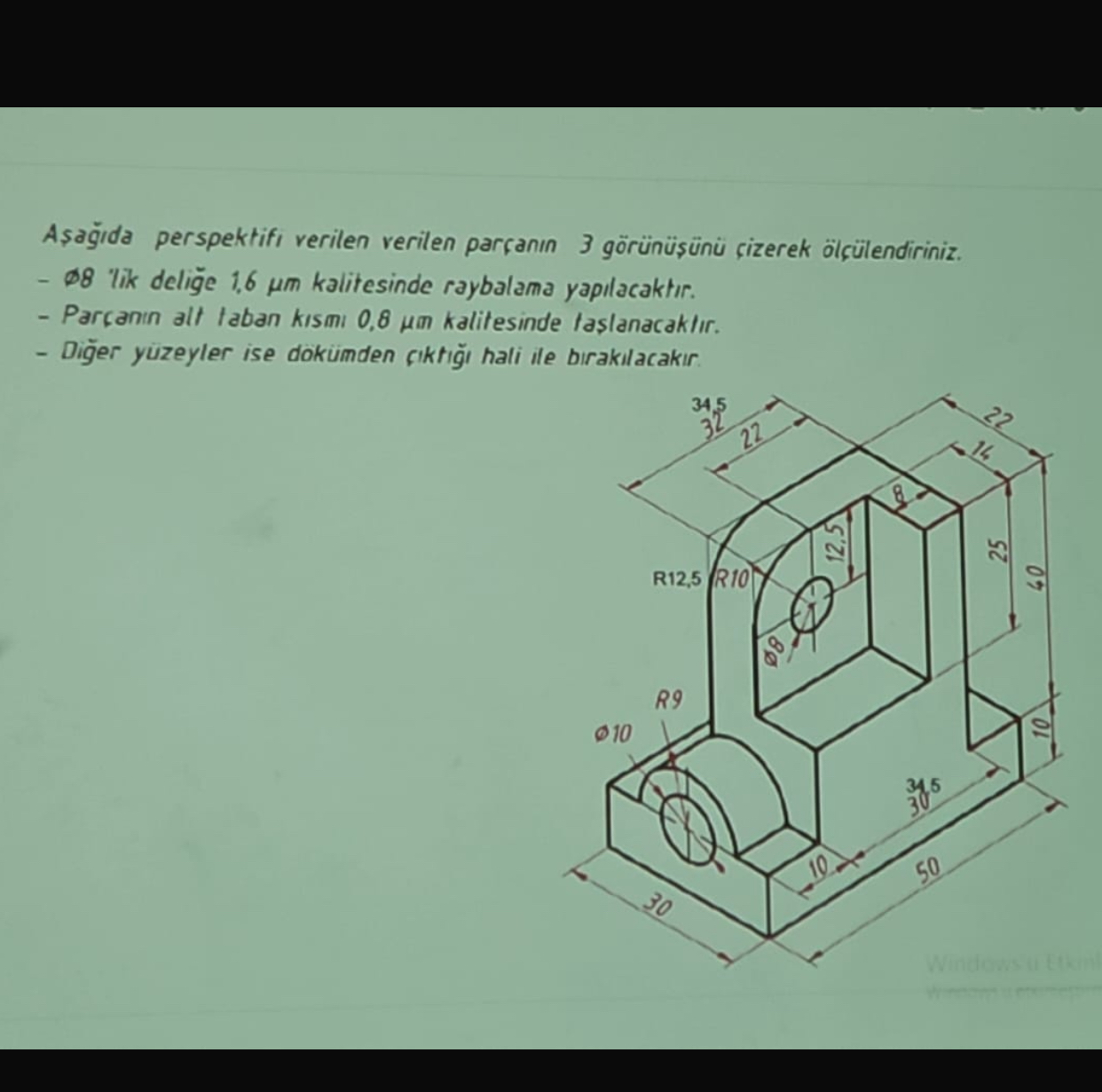 A a da perspektif verilen verilen par an n 3 g r