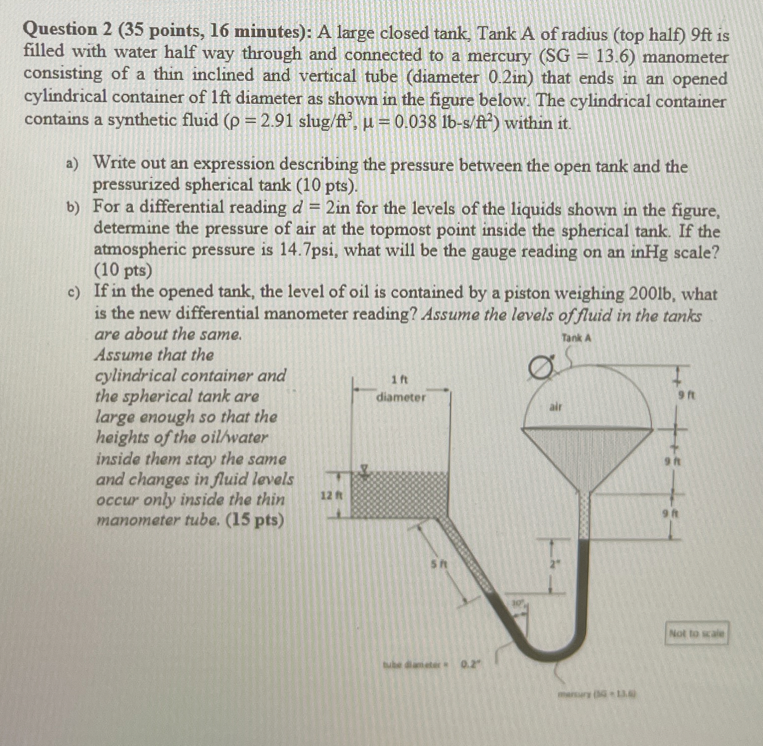 Question 2 ( 3 5 points, 1 6 minutes ) : A large