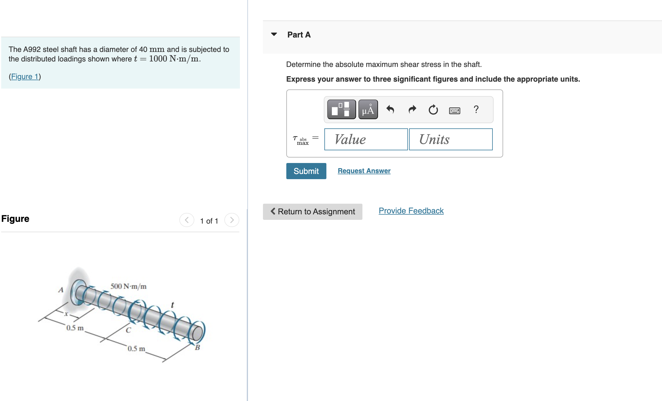 The A 9 9 2 steel shaft has a diameter of 4 0 mm