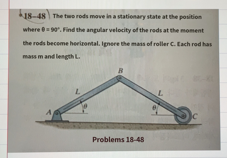 - 1 8 - 4 8 The two rods move in a stationary