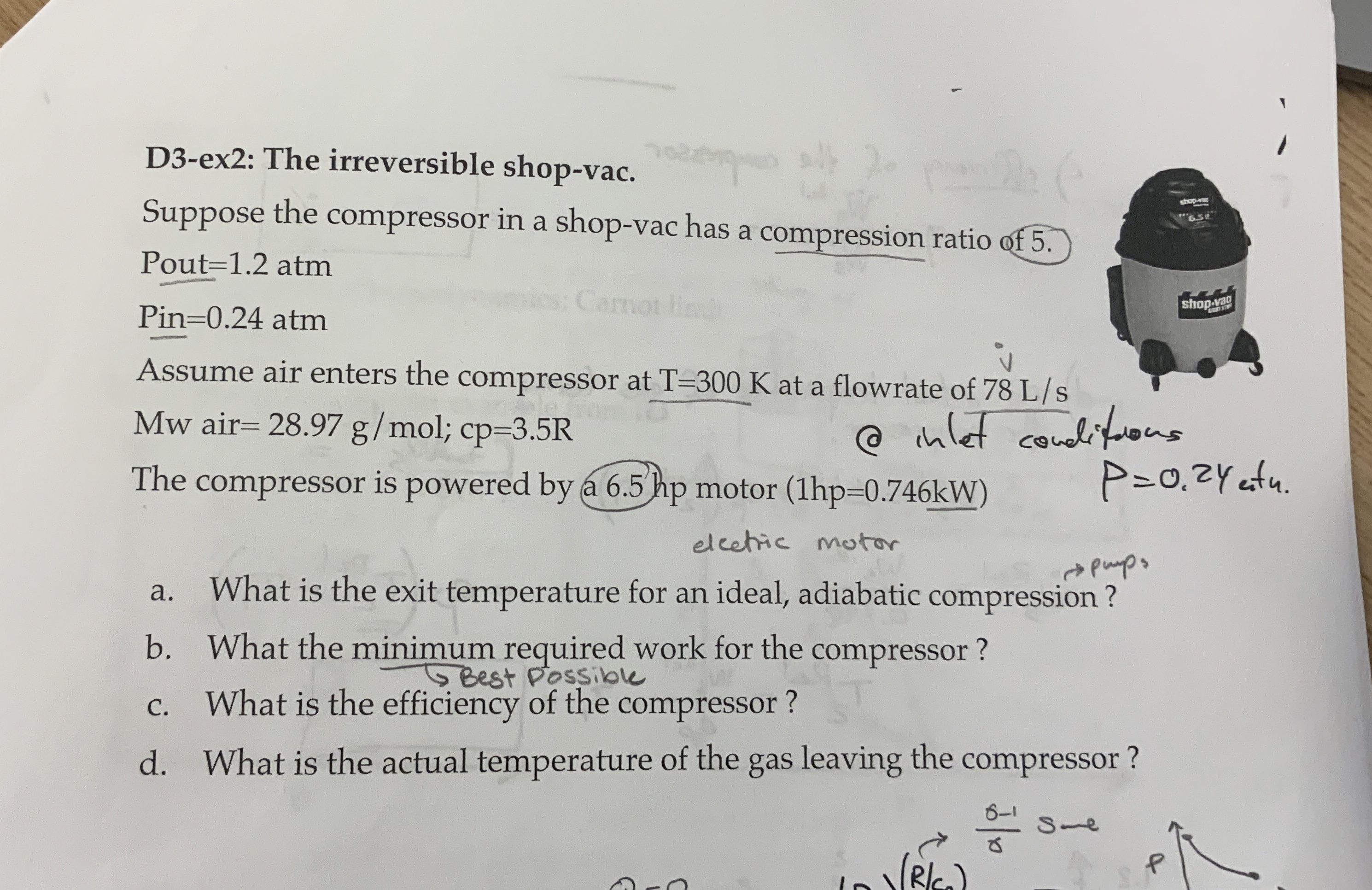 D 3 - ex 2 : The irreversible shop - vac. Suppose