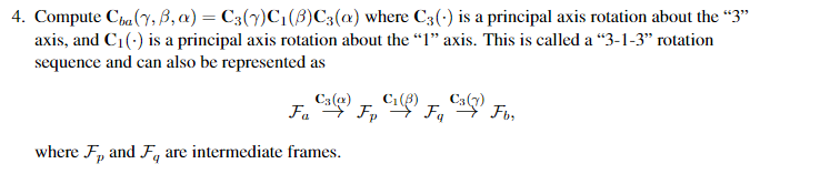 Compute C b a ( , , ) = C 3 ( ) C 1 ( ) C 3 ( )