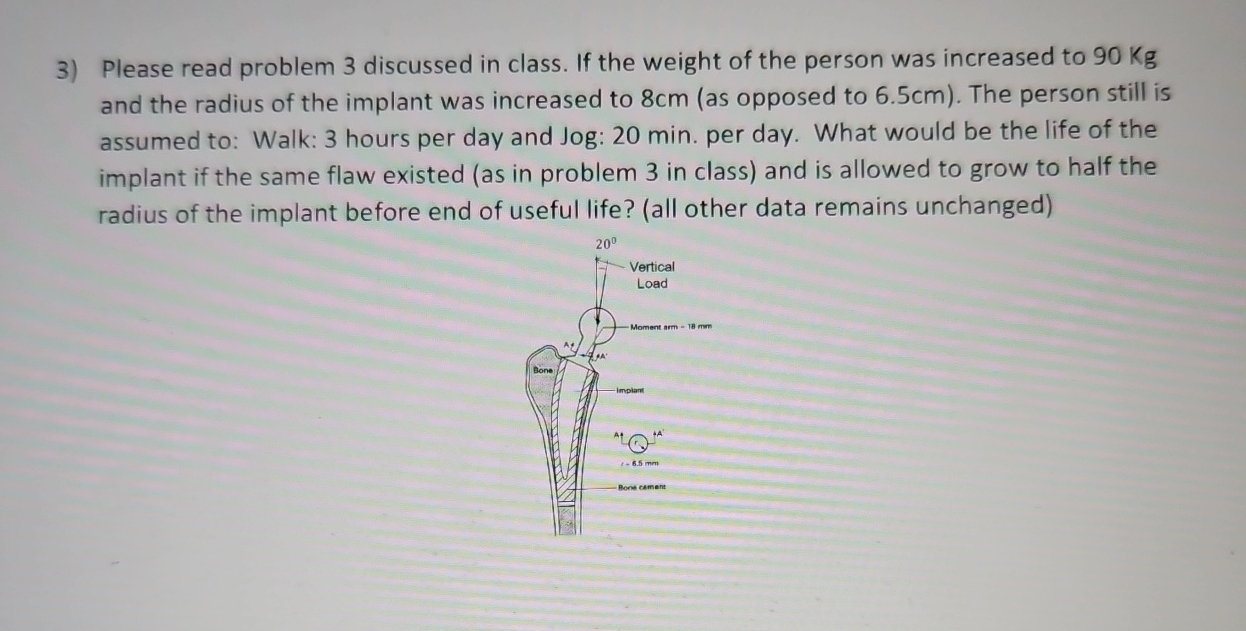 Please read problem 3 discussed in class. If the