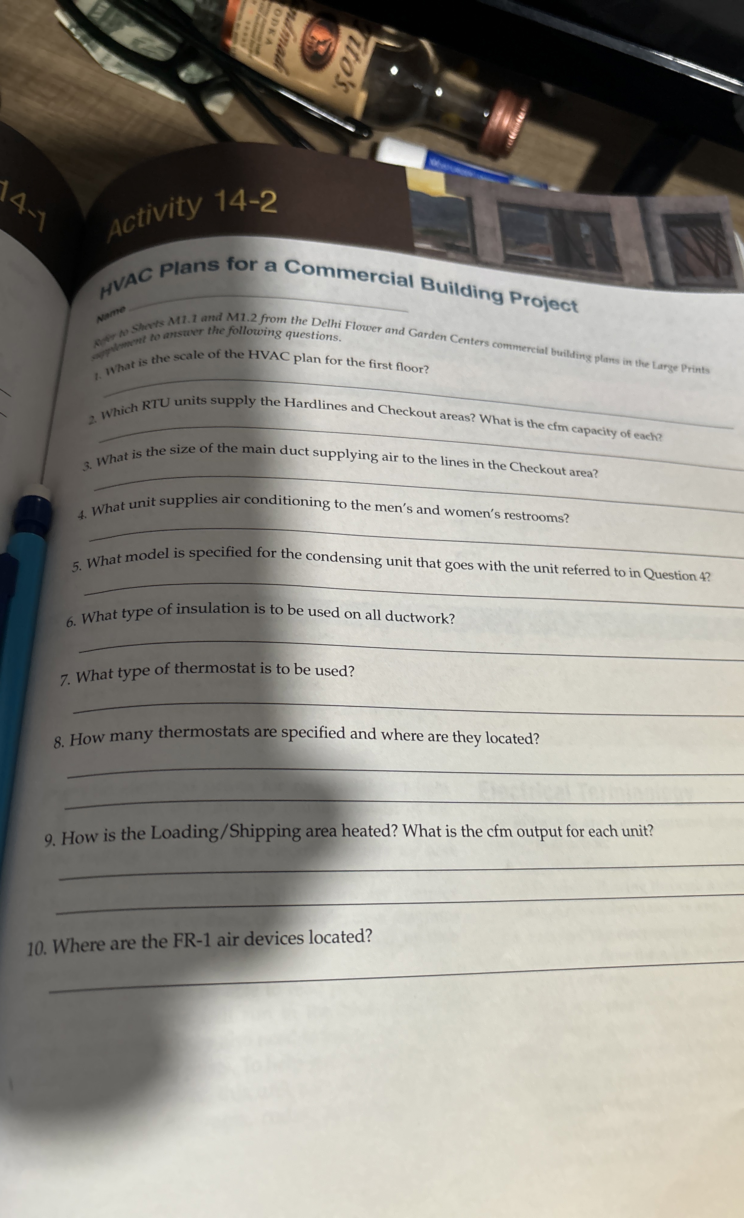 1 4 - 2 Plans for a Commercial Building Project