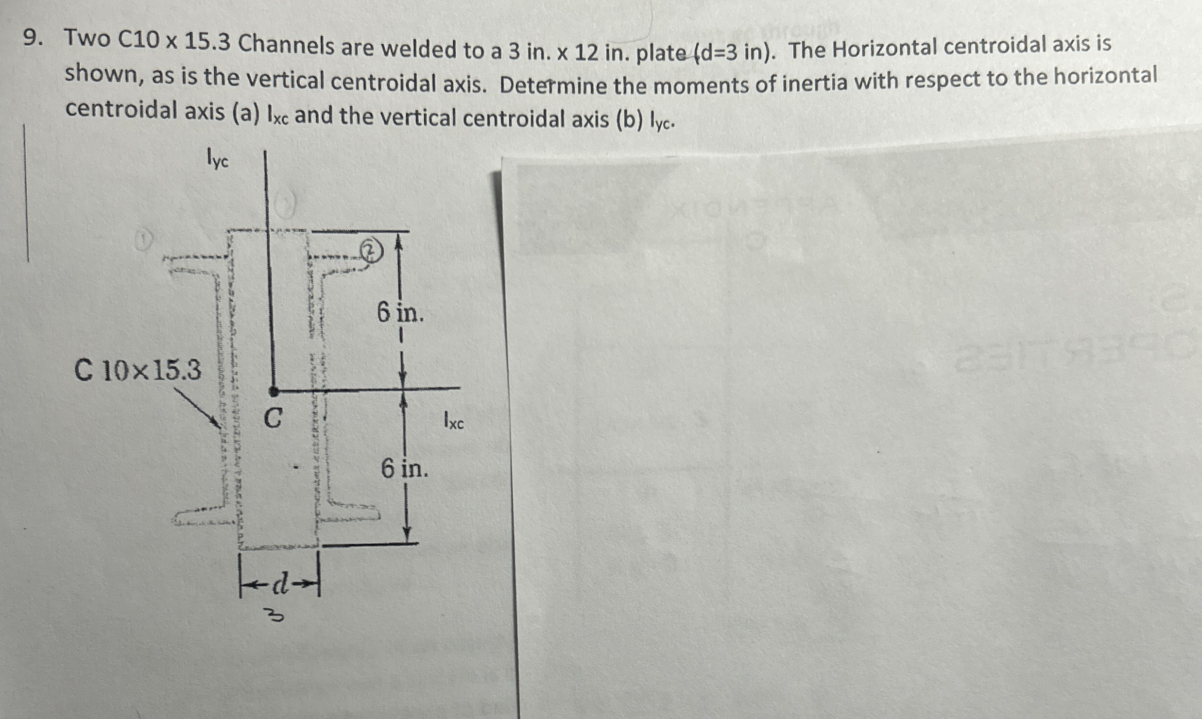Two C 1 0 1 5 . 3 Channels are welded to a 3 i n