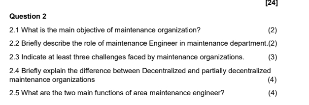 Question 2 2 . 1 What is the main objective of