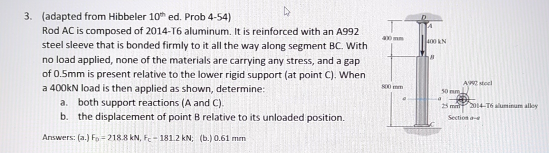 ( adapted from Hibbeler 1 0 t h ed . Prob 4 - 5 4