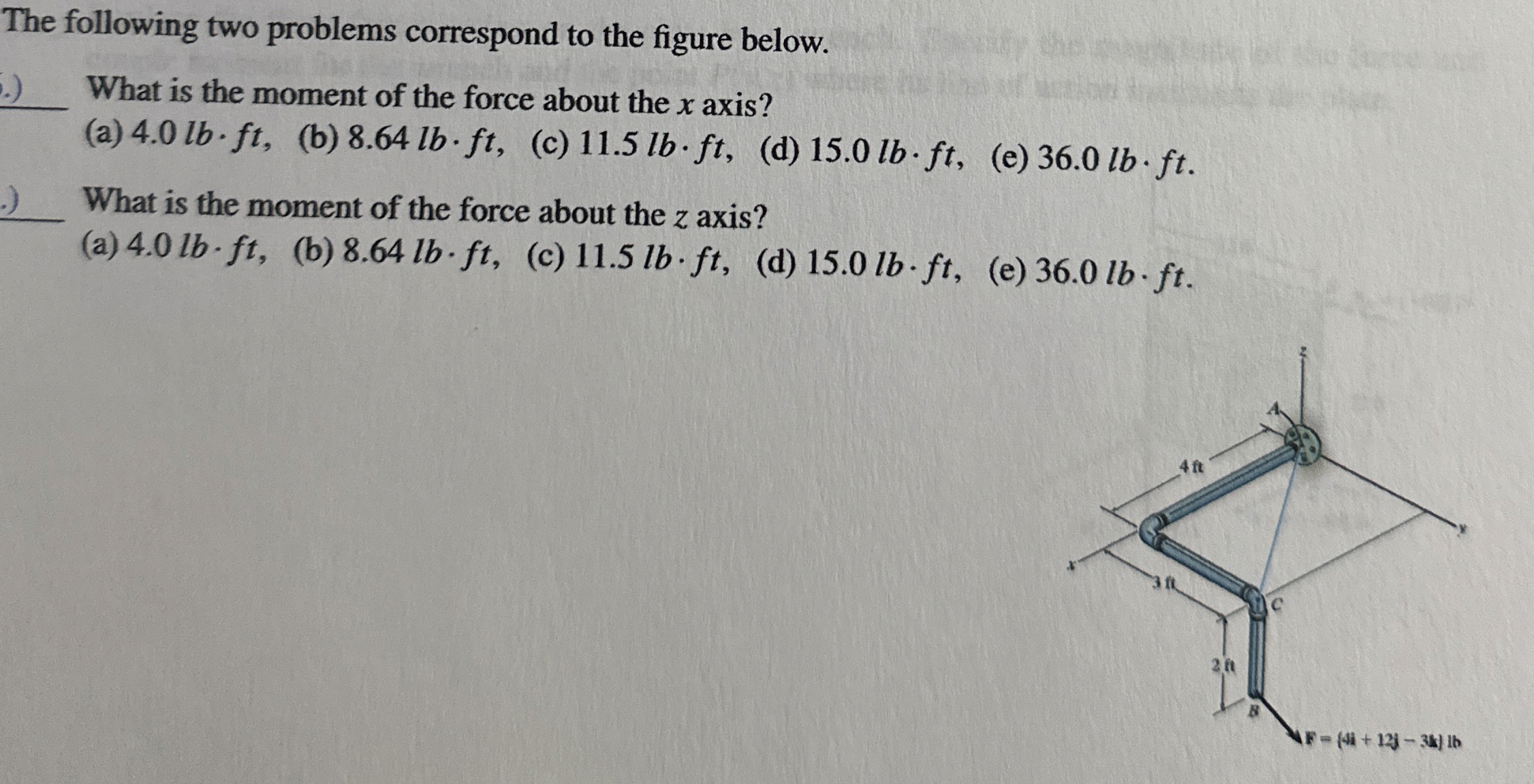 The following two problems correspond to the