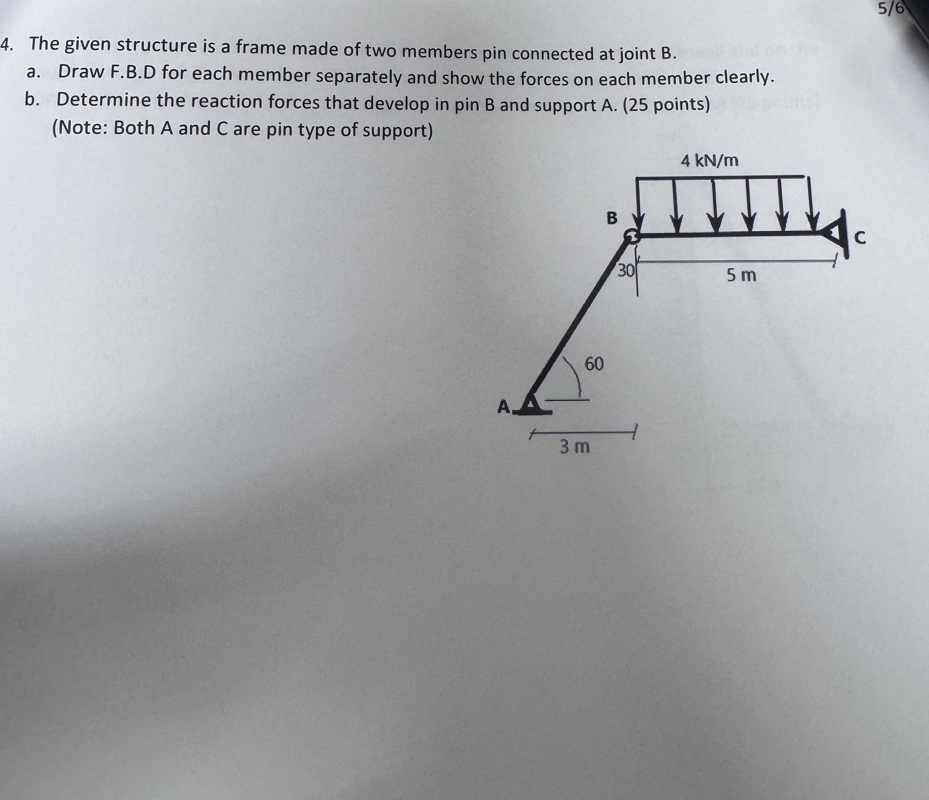 5 / 6 4 . The given structure is a frame made of
