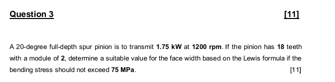 Question 3 [ 1 1 ] A 2 0 - degree full - depth