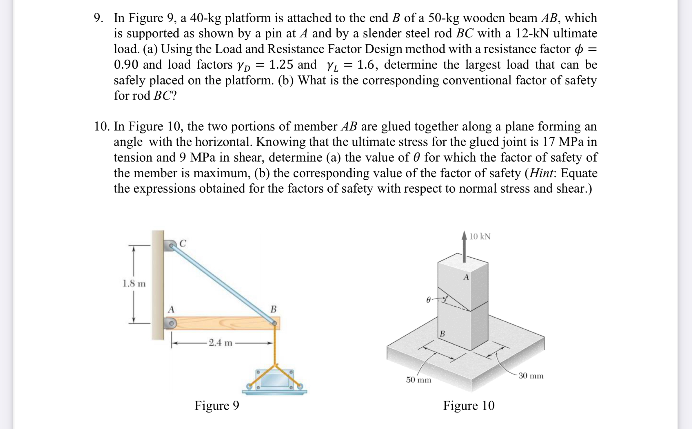 In Figure 9 , a 4 0 - k g platform is attached to