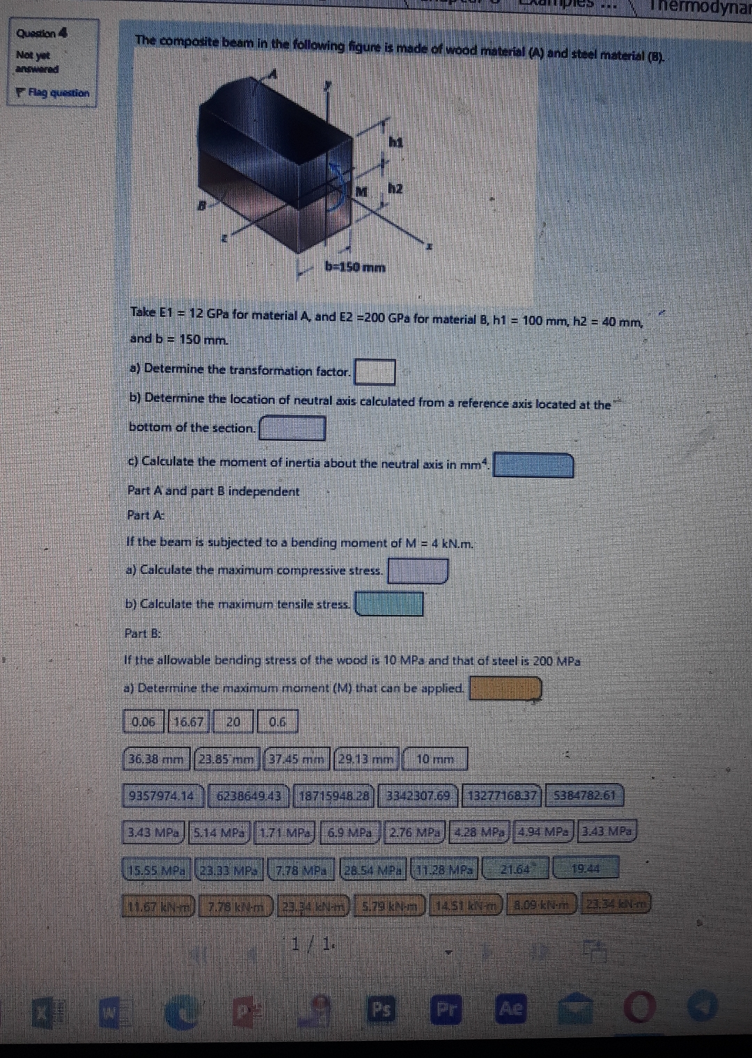 Quartion 4 Not yet answerd Flag question The