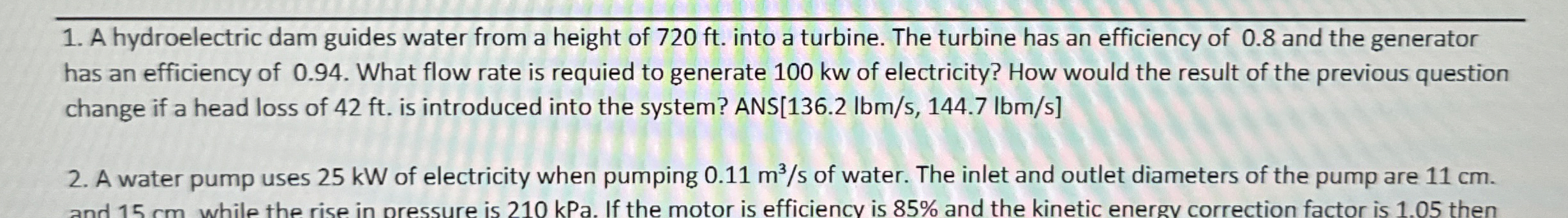 A hydroelectric dam guides water from a height of