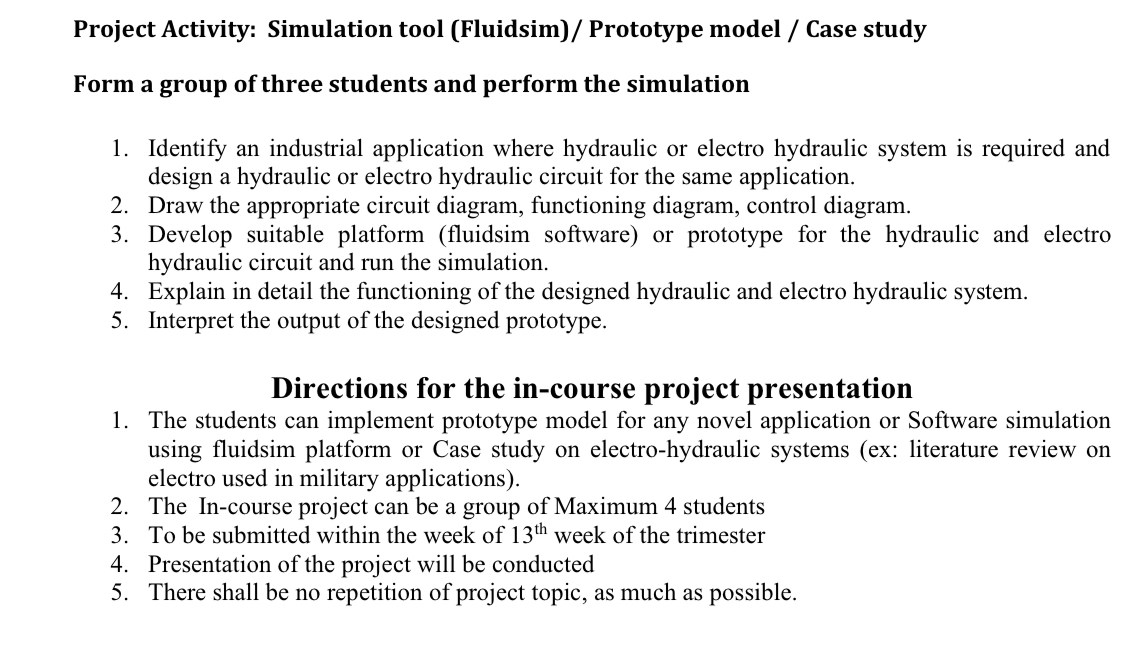 Project Activity: Simulation tool ( Fluidsim ) /